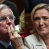 Michel Barnier et Marine Le Pen à l'Assemblée nationale. (ISA HARSIN/SIPA)