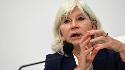 Laurence Tubiana,&nbsp;la&nbsp;co-présidente du comité de gouvernance de la Convention citoyenne pour le climat&nbsp; (FERNANDO VILLAR / EFE)