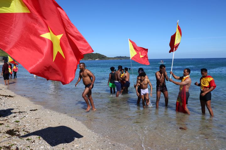 Lors du sommet du G7 u Royaume-Uni, le 12 juin 2021, des manifestants demandent aux grandes nations de faire pression pour que cesse la guerre au Tigré. (TOM NICHOLSON / REUTERS)