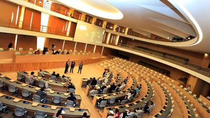 &nbsp; (L'hémicycle du conseil régional de Rhône-Alpes©MAXPPP)