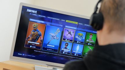 Un adolescent joue à Fortnite sur un écran. (FRANK MAY / PICTURE ALLIANCE)