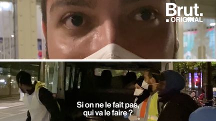 VIDEO. "Aider les autres, c'est important" : ils continuent leurs maraudes malgré le confinement (BRUT)