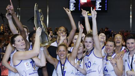 Montpellier remporte la Coupe de France de basket face à Bourges (THOMAS SAMSON / AFP)