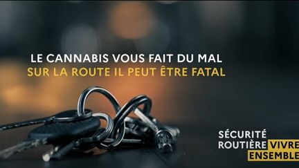 Le nouveau spot de sensibilisation sur le cannabis au volant de la Sécurité routière, 22 octobre 2021. (CAPTURE D'ÉCRAN)