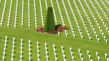 Le cimetière américain de Colleville-sur-mer (Calvados) et ses 9.300 croix blanches.
 (CORMON FRANCIS / HEMIS.FR)