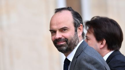 Le Premier ministre Edouard Philippe arrive à l'Elysée, le 16 avril 2018. (MUSTAFA YALCIN / ANADOLU AGENCY)