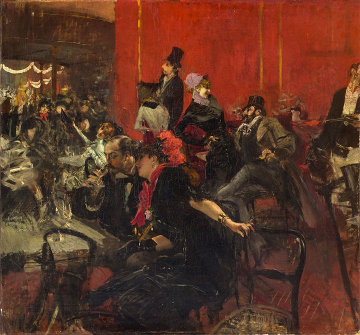 Giovanni Boldini, "Scène de fête au Moulin Rouge", vers 1889, Paris, musée d'Orsay
 (Musée d’Orsay, Dist. RMN-Grand Palais / Patrice Schmidt )