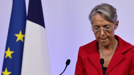 La Première ministre Elisabeth Borne, à Matignon (Paris), le 19 juin 2022.&nbsp; (LUDOVIC MARIN / POOL / AFP)