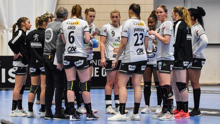 Les joueuses du Brest BH lors d'une rencontre de championnat face à Paris 92.&nbsp; (MELANIE LAURENT / A2M SPORT CONSULTING)