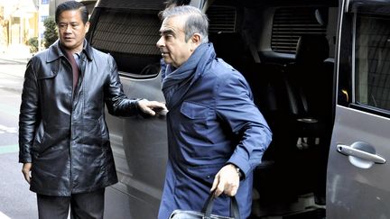 L'ancien PDG de Renault-Nissan, Carlos Ghosn, le 3 avril 2019 à Tokyo (Japon). (TAKUYA ITAKURA / YOMIURI / AFP)