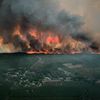 Un incendie près de la commune de Saint-Magne (Gironde), le 9 août 2022. (SDIS 33 / AFP)