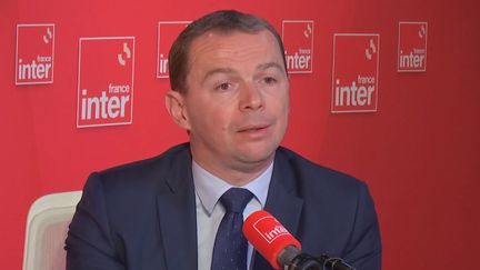 Olivier Dussopt, ministre du Travail, était l'invité de France Inter le 8 juin 2023. (FRANCE INTER / RADIO FRANCE)