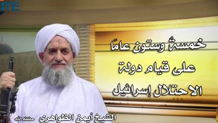 Ayman al-Zawahiri a pris la succession d'Oussama Ben Laden tué en 2011. (SITE Intelligence Group / AFP)