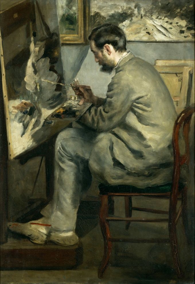 Portrait de Frédéric Bazille, 1867 Pierre-Auguste Renoir
 (Musée Fabre Montpellier/Musée d&#039;Orsay Paris/Hervé Lewandowski)