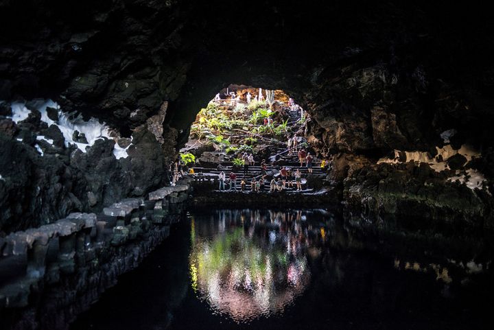 Los Jameos del Agua, l'un des projets dessinés par César Manrique à Lanzarote (23 avril 2019) (JAVIER FUENTES / EFE / MaxPPP)