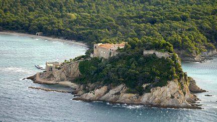 Vue a&eacute;rienne de Fort de Br&eacute;gan&ccedil;on (Var) le 17 mai 2007. &nbsp; (BORIS HORVAT / AFP)