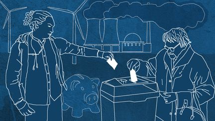 Illustration sur la fracture générationnelle concernant le vote. (STEPHANIE BERLU / RADIO FRANCE)