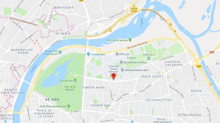 Le festival de musique électronique "Réperkusound" avait lieu sur le campus de la Doua, à Villeurbanne près de Lyon. (GOOGLE MAPS)