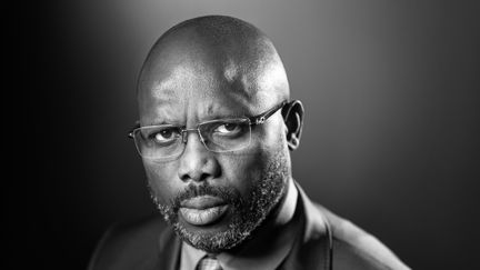 L'ancien champion de football, Georges Weah, est candidat pour la présidentielle au Libéria. (JOEL SAGET / AFP)