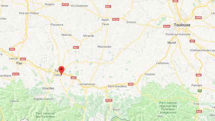 Les faits se sont produits à Salles-Adour dans les Hautes-Pyrénées. (CAPTURE ECRAN GOOGLE MAPS)