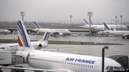 Alors que l'avion roulait vers sa piste de décollage, l'appareil a "dû revenir à son emplacement" (AFP - FRED DUFOUR)