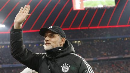 Thomas Tuchel, l'entraîneur du Bayern Munich, le 17 décembre 2023 face à Stuttgart. (MICHAELA REHLE / AFP)
