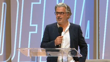 Vincent Labrune, president of the Professional Football League, during the event "Tomorrow Sport" organized by franceinfo, with France Télévisions and L'Equipe, at the Maison de la Radio et de la Musique. (FRANCEINFO / RADIOFRANCE)