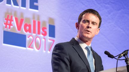 Manuel Valls, candidat à la primaire de la gauche, le 14 janvier 2017, lors d'un meeting à Tournefeuille (Haute-Garonne). (PATRICK BATARD / CITIZENSIDE / AFP)