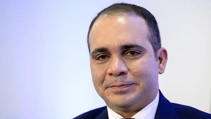 Le prince Ali Bin&nbsp;Al&nbsp;Hussein, lors d'une conférence de presse, à Genève (Suisse), le 11 février 2016.&nbsp; (FABRICE COFFRINI / AFP)