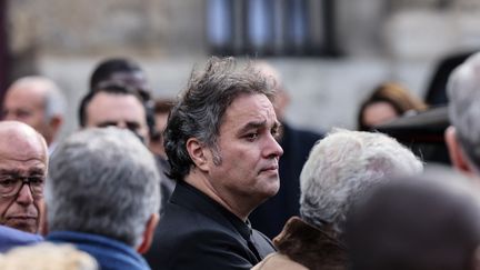 Laurent Tapie, fils de l'ancien homme d'affaire Bernard Tapie, à Paris le 6 octobre 2021. (THOMAS COEX / AFP)