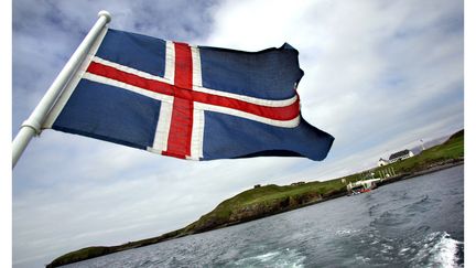 Un drapeau islandais.&nbsp; (THORVALDUR ORN KRISMUNDSSON / AFP)