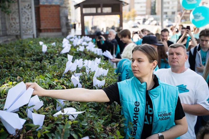 Cette photo, publiée sur le compte Telegram d'Andrei Davankov, du parti russe 