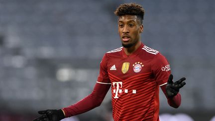 L'international français Kingsley Coman a prolongé avec le Bayern jusqu'en 2027, mercredi. (CHRISTOF STACHE / AFP)