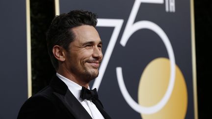 L'acteur James Franco à son arrivée à la cérémonie des Golden Globes, le 7 janvier 2018, à Los Angeles (Etats-Unis). (MARIO ANZUONI / REUTERS)