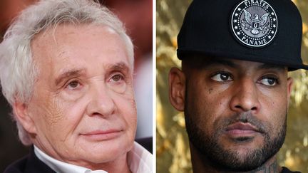 Michel Sardou (à gauche) et Booba (à droite). (MAXPPP / AFP)