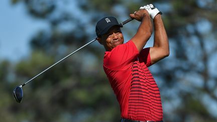 Le golfeur Tiger Woods lors du Farmers Insurance Open à San Diego (Californie), le 28 janvier 2018.
 (DONALD MIRALLE / GETTY IMAGES NORTH AMERICA)