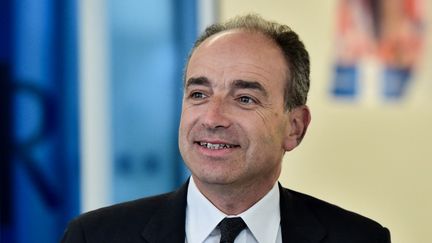 Jean-François Copé, le 9 mai 2017 à Paris, lors d'un meeting au siège des Républicains.&nbsp; (CHRISTOPHE ARCHAMBAULT / AFP)