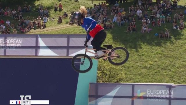 Deuxième jour de compétition à Munich pour les championnats européens. Retour sur les principales informations sportives de la journée. Et notamment le bronze pour Laury Perez en BMX Freestyle.