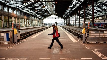 La gare de Lyon à Paris, le 22 mars 2018. (CHRISTOPHE SIMON / AFP)