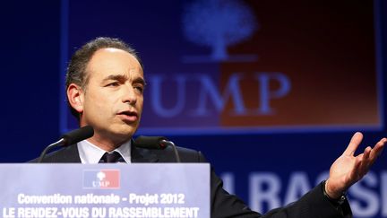 Jean-Fran&ccedil;ois Cop&eacute; lors de la convention sur le projet de l'UMP, le 29 novembre 2011 &agrave; Villeurbanne (Rh&ocirc;ne). (PASCAL FAYOLLE / SIPA)