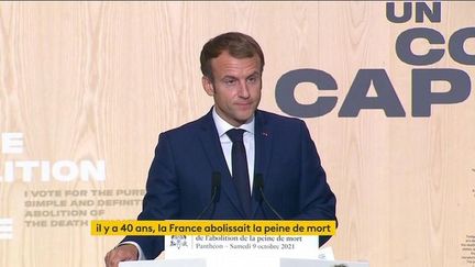 VIDEO. "L'abolition de la peine de mort s'est incorporé à la tradition nationale", déclare Emmanuel Macron