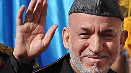 Le président afghan Hamid Karzai va prêter serment à Kaboul, le 19 novembre 2009 (AFP / Shah Marai)