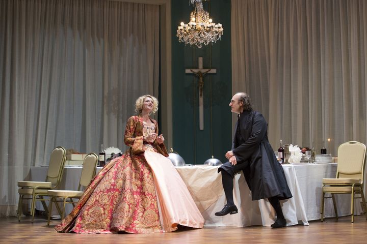  Elsa Poivre (Elmire) et Michel Vuillermoz (Tartuffe)
 (Christophe Raynaud de Lage.)