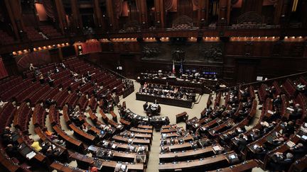 La Chambre des députés en Italie, en avril 2015.&nbsp; ( FABIO CIMAGLIA / MAXPPP)