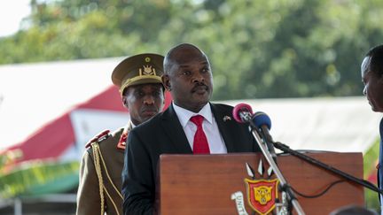 Le président du Burundi, Pierre Nkurunziza, en juillet 2018. (EVRARD NGENDAKUMANA / XINHUA)