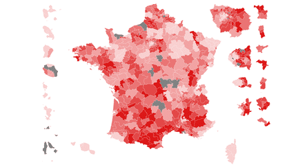 CARTE. Législatives : la France du vote "insoumis" au premier tour (NICOLAS ENAULT / CARTO)