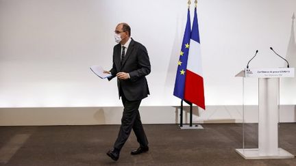 Jean Castex, le Premier ministre, après son allocution le 10 décembre 2020. (THOMAS SAMSON / POOL)