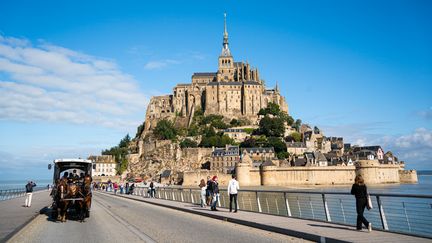 Le Mont-Saint-Michel est l'un des sites touristiques les plus visités de France.&nbsp; (XOSE BOUZAS / HANS LUCAS via AFP)