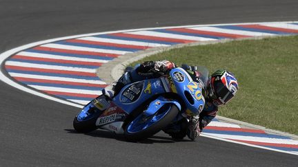 Fabio Quartararo a décroché sa deuxième pole en Moto3 (JUAN MABROMATA / AFP)