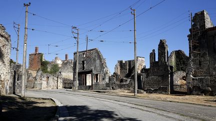 &nbsp; (642 personnes ont été tuées à Oradour-sur-Glane par les troupes de la Waffen SS, le 10 juin 1944  © MAXPPP / EPA / Yoan Valat)